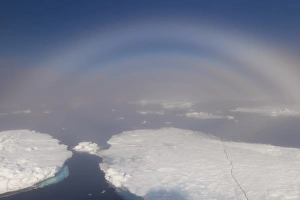 Meteorological Prints: White rainbow over the ice, Arctic Ocean, Arctic, Norway, Scandinavia, Europe