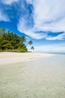 Tuvalu Prints: White sand beach and turquoise water, Marine National Park, Tuvalu, South Pacific