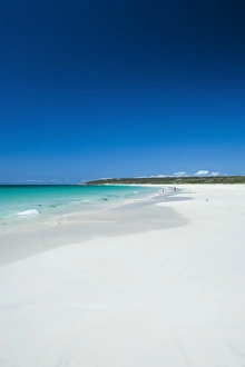 Images Dated 10th October 2008: White sand beach and turquoise waters, Shelley Cove near Eagle Bay, Western Australia, Australia