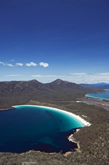 Freycinet Peninsula Prints: White Sand Beach, Wineglass Bay
