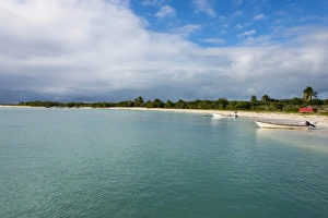 Barbuda Prints: White sand in the Gravenor bay in Barbuda