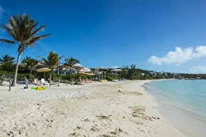 Providenciales Prints: White sand and turquoise water at Sapodilla beach, Providenciales, Turks and Caicos
