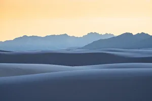 White Sands National Park at sunset, New Mexico, United States of America, North America
