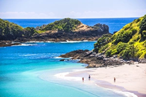 Northland Region Prints: White sandy beach in the Bay of Islands