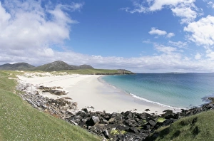 Harris Prints: White shell sand on Cleabaigh Beach