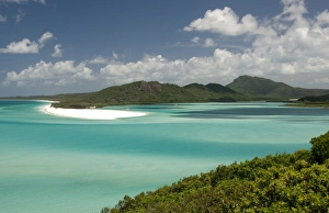 Queens Land Prints: Whitehaven Beach and Hill Inlet, Whitsunday Island, Queensland, Australia, Pacific