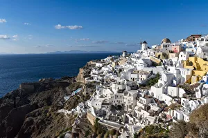 Whitewashed architecture, Oia, Santorini, Cyclades, Greek Islands, Greece, Europe