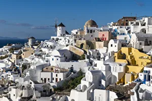 Whitewashed architecture, Oia, Santorini, Cyclades, Greek Islands, Greece, Europe