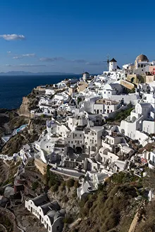 Whitewashed architecture, Oia, Santorini, Cyclades, Greek Islands, Greece, Europe
