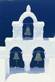 Whitewashed belltower