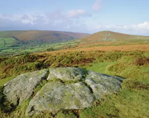 Farm Prints: Widecome-in-the-Moor, Dartmoor, Devon, England, UK