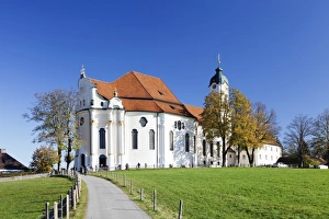 Wieskirche near Steingaden, Allgau, Bavaria, Germany, Europe