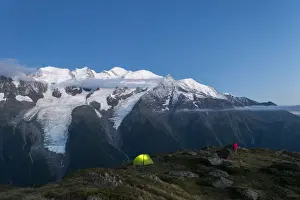 The Great Outdoors Prints: WIld camping on the GR5 trail or Grand Traverse des Alps near Refuge De Bellachat