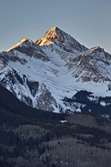 Wilson Peak Prints: Wilson Peak in the winter at first light