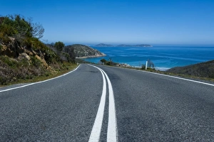 Road Marking Prints: Wilsons Promontory National Park, Victoria, Australia, Pacific