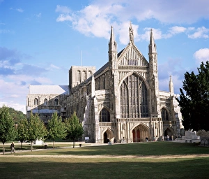 Hampshire Prints: Winchester Cathedral, Winchester, Hampshire, England, United Kingdom, Europe
