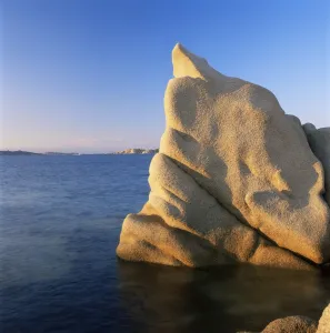 Costa Smeralda Prints: Wind eroded granite rock