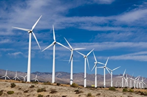 Wind Power Prints: Wind Farm, Palm Springs, California, United States of America, North America