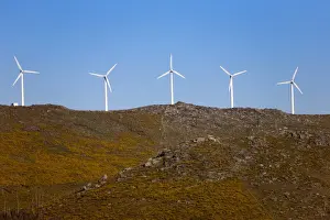Electricity Prints: Wind farm, Pontevedra area, Galicia, Spain, Europe