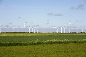 Eco Friendly Prints: Wind turbines in South Jutland, Denmark, Scandinavia, Europe