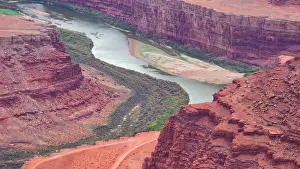 Canyonlands Prints: Winding river flows through canyons in Canyonlands National Park in Utah during daylight