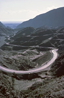 Mountain Pass Prints: Winding road