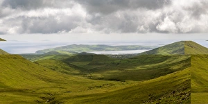 Mountain Pass Prints: Winding road leading to pass, Connor Pass