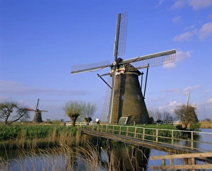 Windmills along the canal