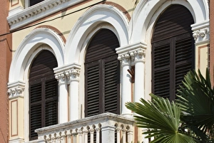 Porec Prints: Window arches in old town, Porec, Istria, Croatia, Europe