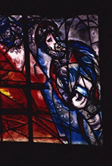 Windows Prints: Window by Marc Chagall, St. Etienne Cathedral, Metz, Lorraine, France, Europe