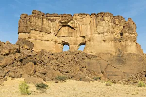 Natural Arch Prints: The window rock arch on the Ennedi Plateau, UNESCO World Heritage Site, Ennedi region