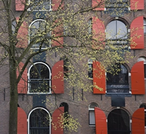 Store House Prints: Window shutters on an old canal warehouse, Amsterdam, Netherlands, Europe