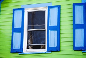 Images Dated 30th November 2006: Window shutters, St