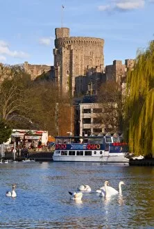 Images Dated 4th April 2010: Windsor Castle and River Thames, Windsor, Berkshire, England, United Kingdom, Europe