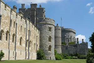 Flag Prints: Windsor Castle, Windsor, Berkshire, England, United Kingdom, Europe