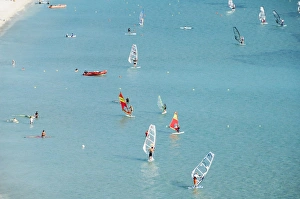 Windsurfing at Vasiliki beach