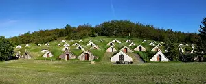 Economy Prints: Wine cellars in Hercegkut, Hungary show unique architecture and storage method for Tokaj wines