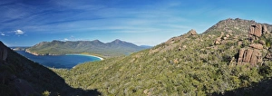 Curve Prints: Wineglass Bay, Freycinet National Park, Freycinet Peninsula, Tasmania, Australia, Pacific
