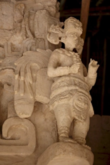 Images Dated 27th October 2009: A winged warrior carved in stone protecting the Tomb of Ukit Kan Le K Tok