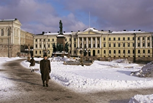 Helsinki Prints: Winter, Helsinki, Finland, Scandinavia, Europe
