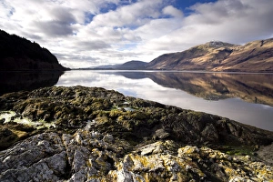 Images Dated 11th February 2010: Winter view of Loch Linnhe in calm weather with reflections of distant mountains