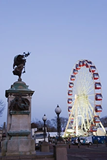 Winter Wonderland Big Wheel, Civic Centre, Cardiff, Wales, United Kingdom, Europe