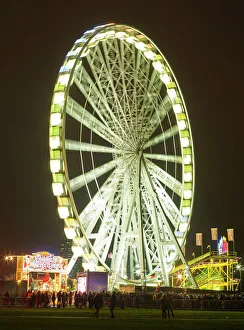 Lit Up Prints: Winter Wonderland, Hyde Park, London, England, United Kingdom, Europe