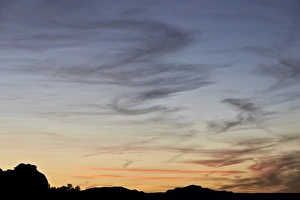 White Pocket Prints: Wispy clouds at sunset, White Pocket