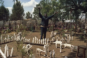 Witch doctor, Eldoret, Kenya, East Africa, Africa