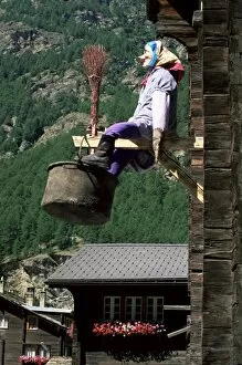 Legend Collection: Witch hanging outside village house