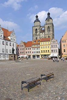 Sachsen Prints: Wittenberg, UNESCO World Heritage Site, Saxony, Germany, Europe