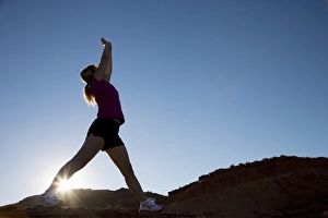 Hobby Prints: Woman stretching