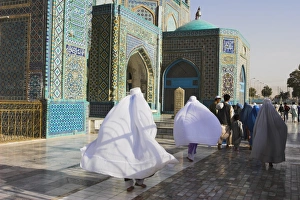 Back View Prints: Women pilgrims at the Shrine of Hazrat Ali, who was assassinated in 661