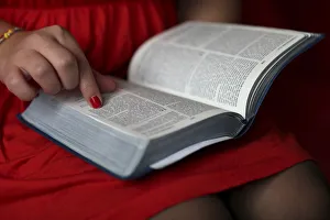 Books Prints: Women reading the Bible, Paris, France, Europe